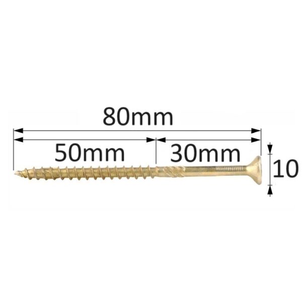Surub Dulgherie Cap Inecat 5x80 bb