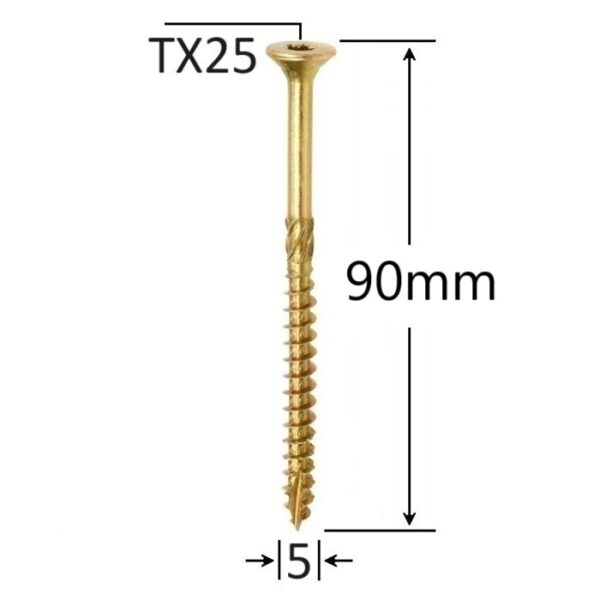 Surub Dulgherie Cap Inecat 5x90 aa