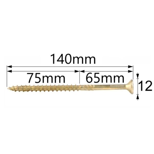 Surub Dulgherie Cap Inecat 6x140 bb
