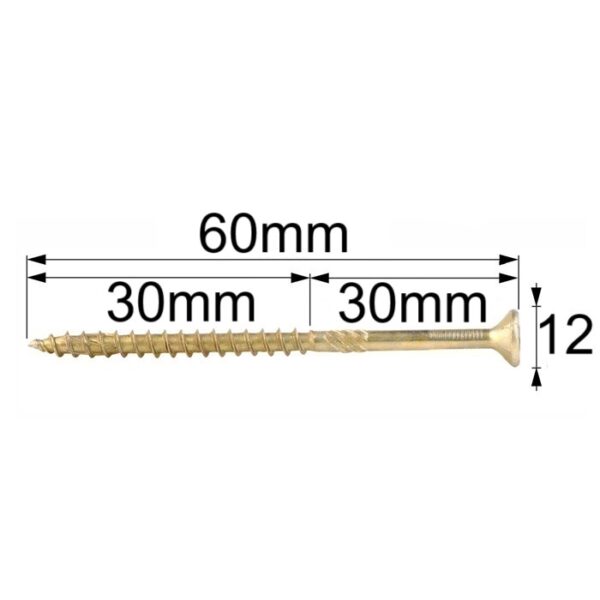 Surub Dulgherie Cap Inecat 6x60 bb