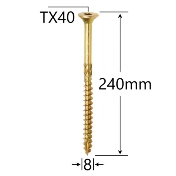 Surub Dulgherie Cap Inecat 8x240 1