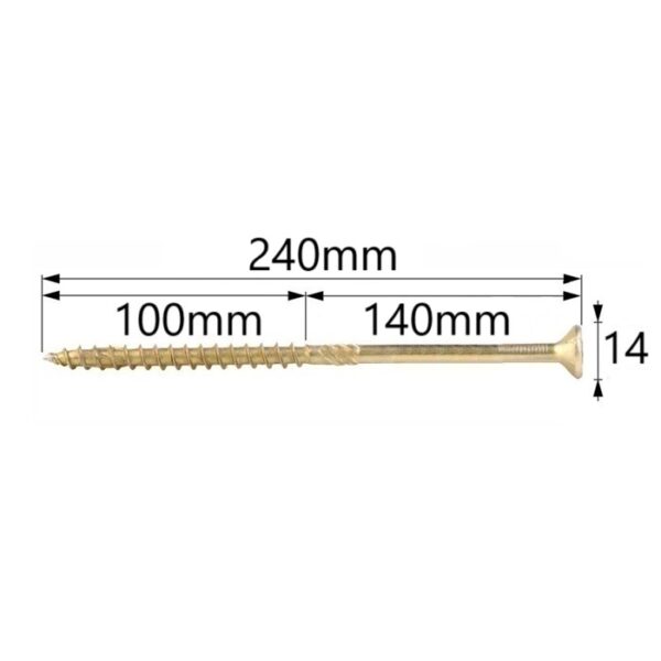 Surub Dulgherie Cap Inecat 8x240 2