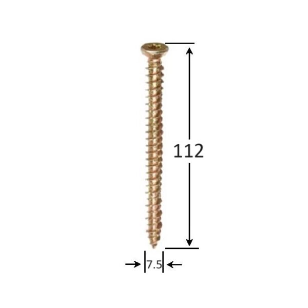 Surub Montaj Ferestre 7.5x112 b