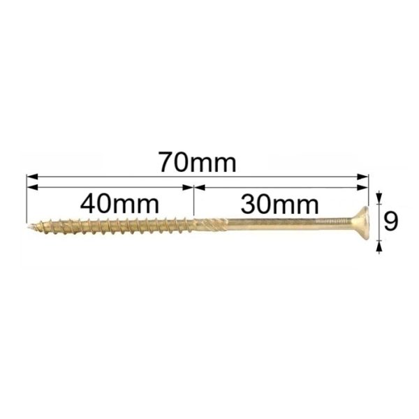 Surub Dulgherie Cap Inecat 4.5x70 bb