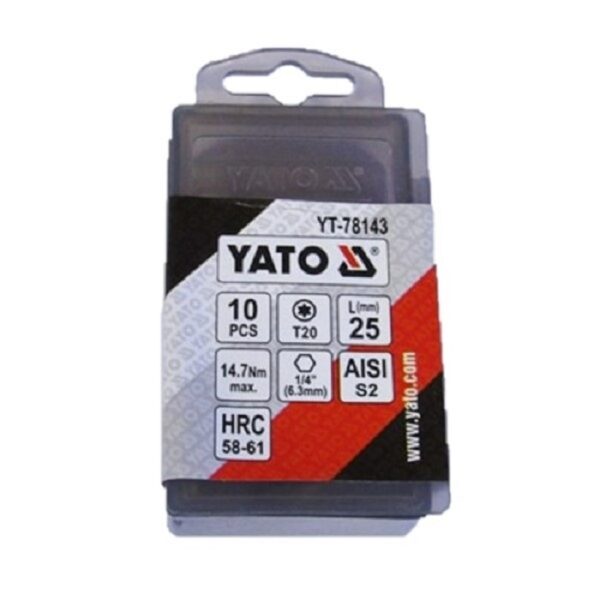Set 10 Biti Torx T20 YT-78143 b
