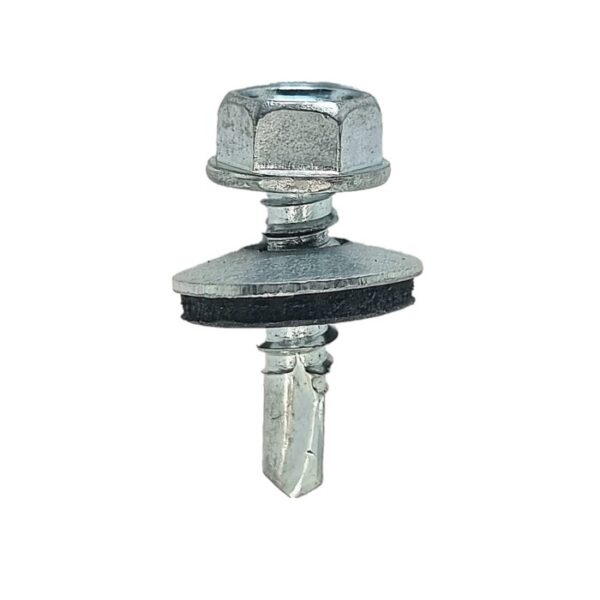 Surub Autoforant Cap Hexagonal 4.8x19mm Zincat Cu Saiba EPDM a