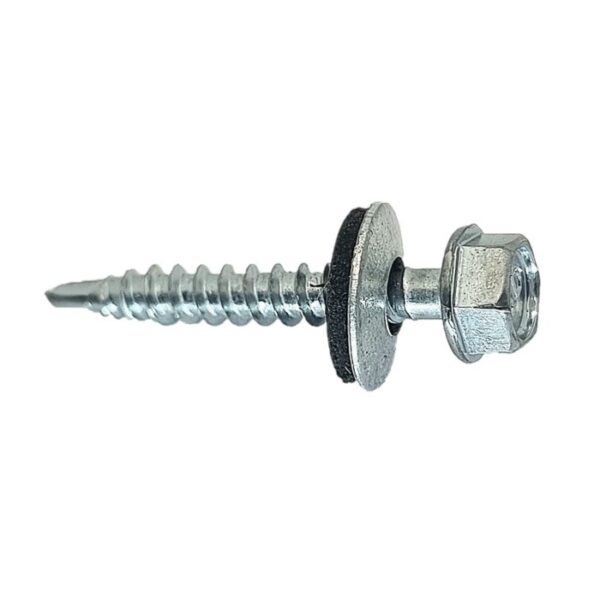 Surub Autoforant Cap Hexagonal 4.8x35mm Zincat Cu Saiba EPDM b