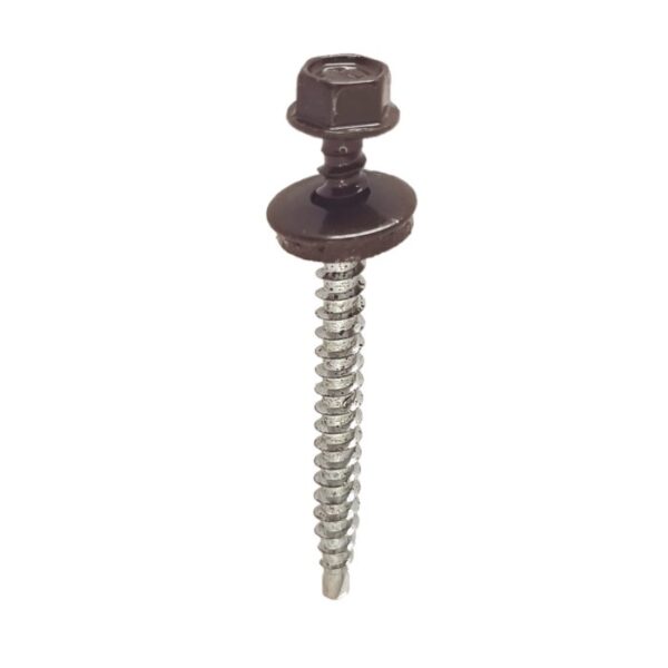 Surub Autoforant Cap Hexagonal 4.8x55mm Maro RAL 8017 a