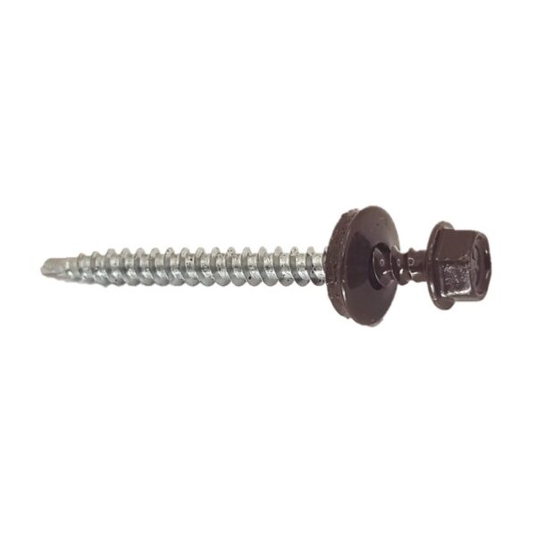 Surub Autoforant Cap Hexagonal 4.8x55mm Maro RAL 8017 b