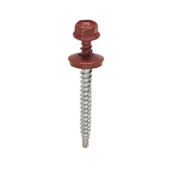 Surub Autoforant Cap Hexagonal 4.8x55mm Rosu RAL 3011 a