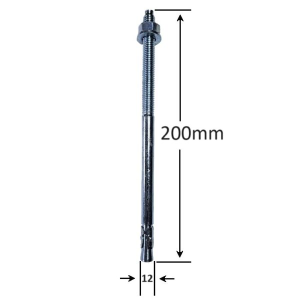 Conexpand Ancora Cu Cep Cilindric Si Clema M12x200 b