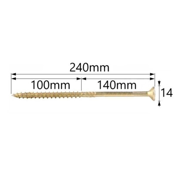 Surub Dulgherie Cap Inecat 10x240 bb