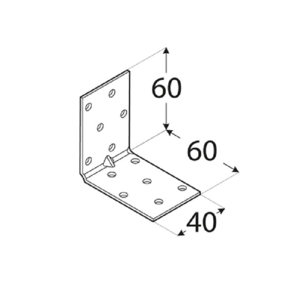 Coltar Lemn Ranforsat 60x60x40x1.5 b
