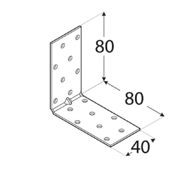Coltar Lemn Ranforsat 80x80x40x1.5 b