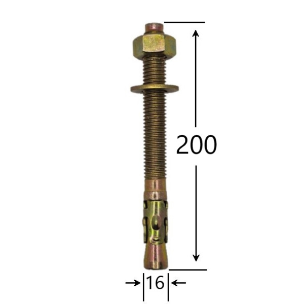 Conexpand Ancora Cu Cep Cilindric Si Clema M16x200 b