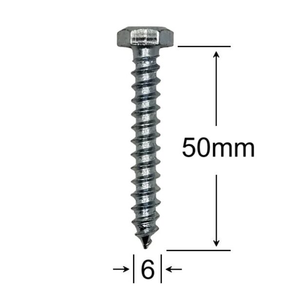 Holsurub Lemn Cap Hexagonal 6x50 aa
