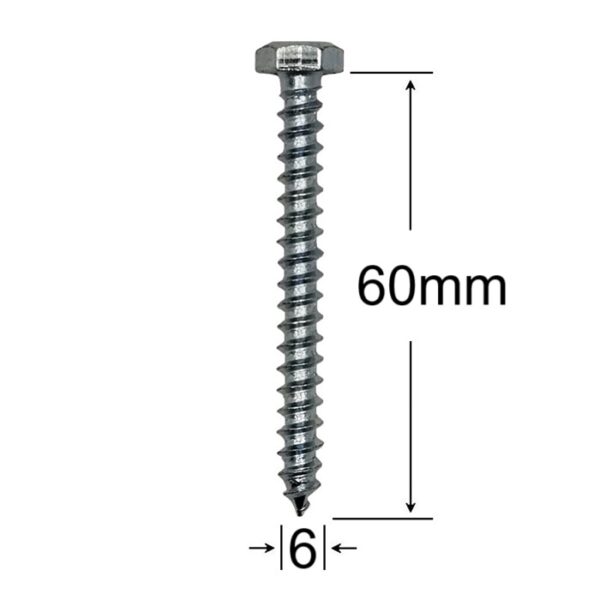 Holsurub Lemn Cap Hexagonal 6x60 aa