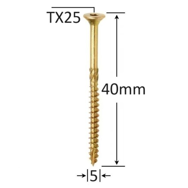 Surub Dulgherie Cap Inecat 5x40 aa