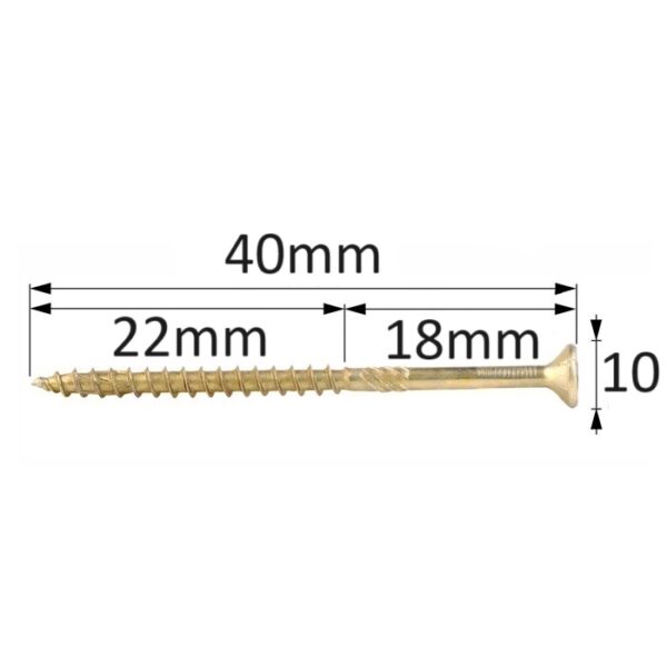 Surub Dulgherie Cap Inecat 5x40 bb