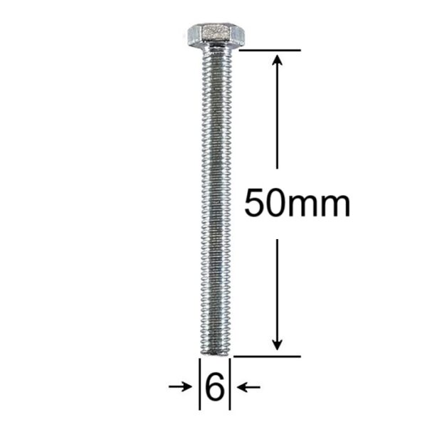 Surub Filet Metric M6x50mm Cap Hexagonal aa