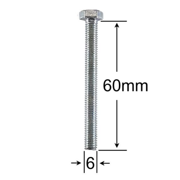 Surub Filet Metric M6x60mm Cap Hexagonal aa
