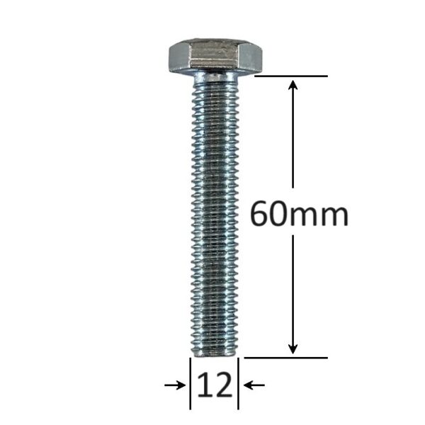 Surub Filet Metric M12x60mm Cap Hexagonal aa