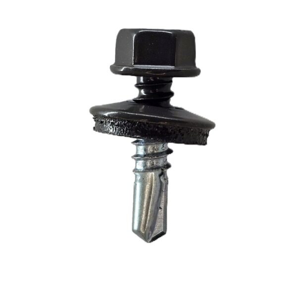 Surub Autoforant Cap Hexagonal 4.8x19mm Maro RAL 8019 a
