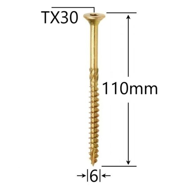 Surub Dulgherie Cap Inecat 6x110 aa