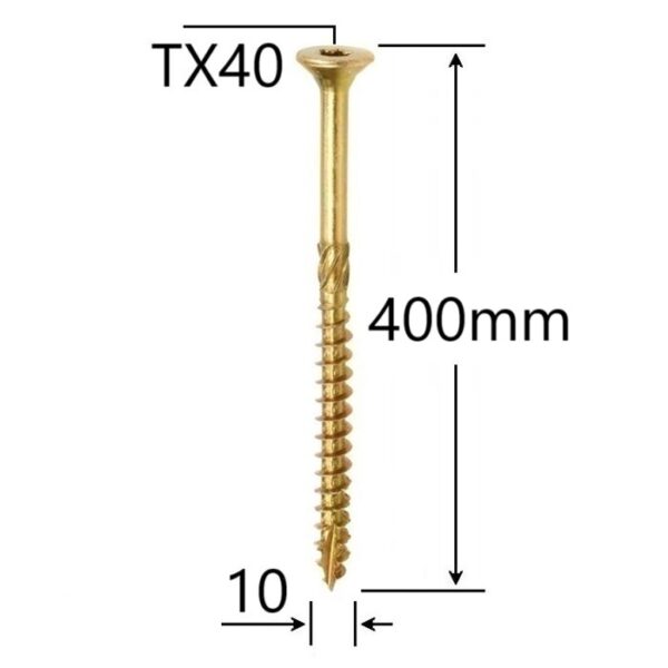 Surub Dulgherie Cap Inecat 10x400 aa