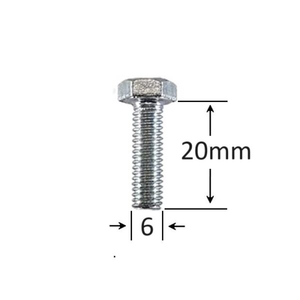 Surub Filet Metric M6x20mm Cap Hexagonal a