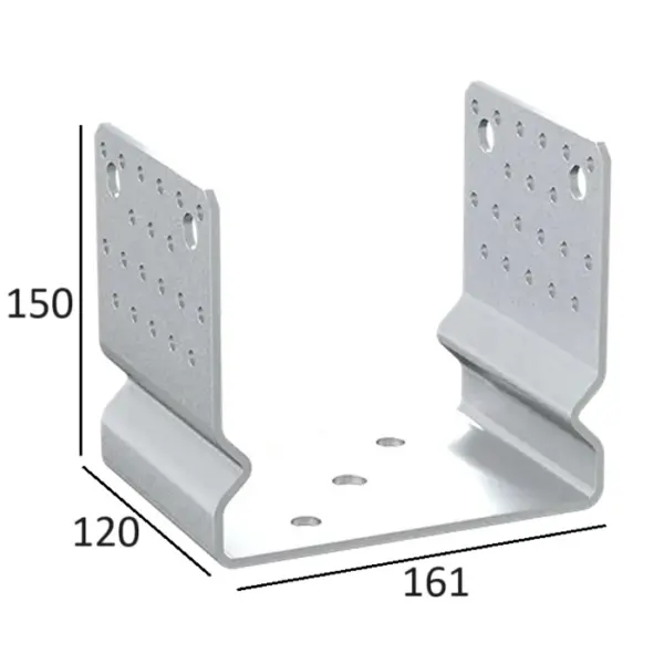 Suport Stalp 160mm Tip U Cu Nervura bb
