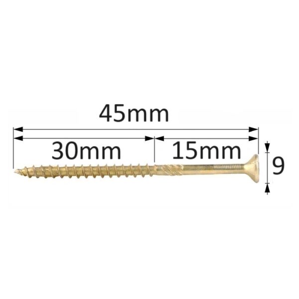 Surub Dulgherie Cap Inecat 4.5x45 b