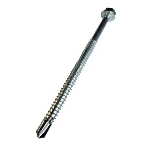 Surub Autoforant Cap Hexagonal 6.3x150mm Zincat Partial Filetat b