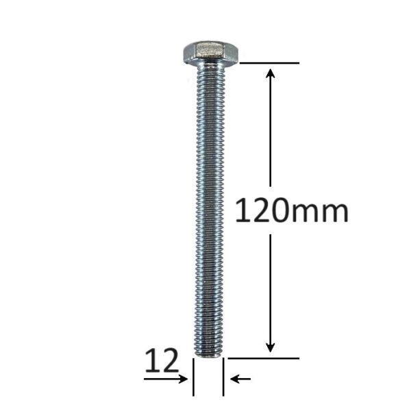 Surub Filet Metric M12x120mm Cap Hexagonal a