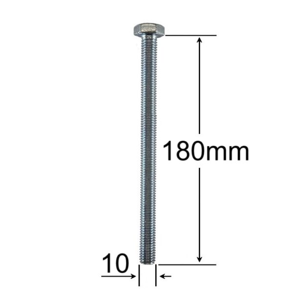 Surub Filet Metric M10x180mm Cap Hexagonal a