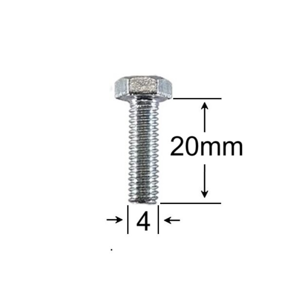 Surub Filet Metric M4x20mm Cap Hexagonal a