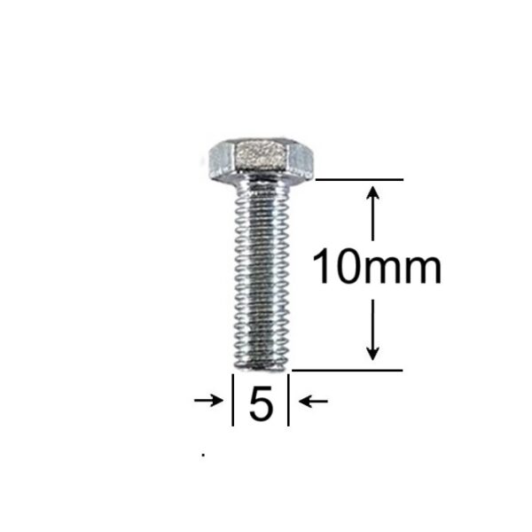 Surub Filet Metric M5x10mm Cap Hexagonal a