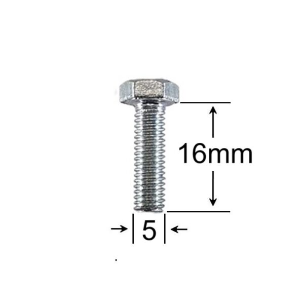 Surub Filet Metric M5x16mm Cap Hexagonal a