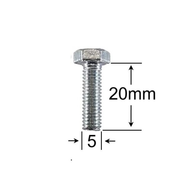 Surub Filet Metric M5x20mm Cap Hexagonal a