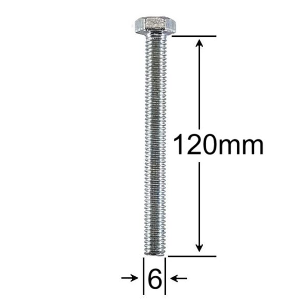 Surub Filet Metric M6x120mm Cap Hexagonal a