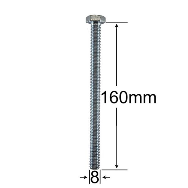 Surub Filet Metric M8x160mm Cap Hexagonal a