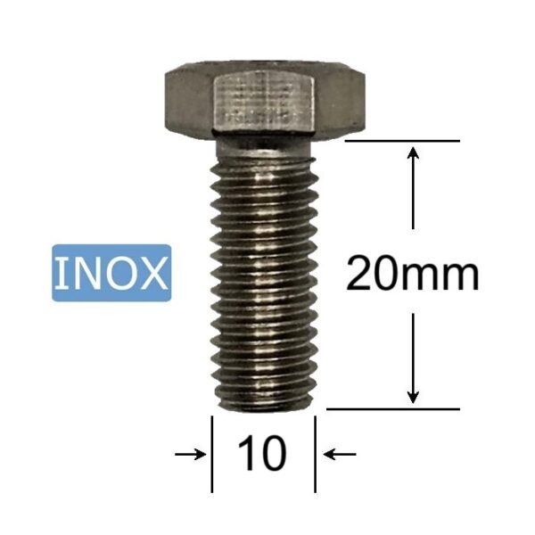 Surub Inox M10x20 Cap Hexagonal a