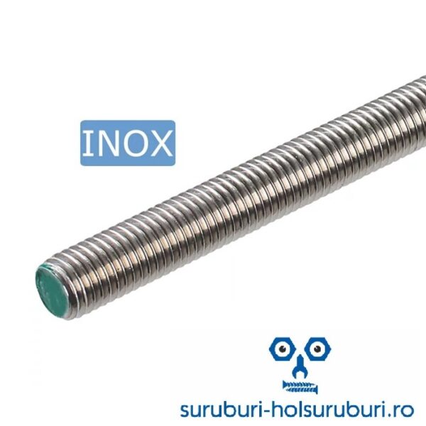 Tija Filetata Inox M6 b