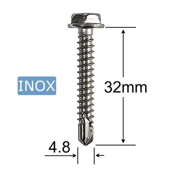 Surub Autoforant Inox 4.8x32 a