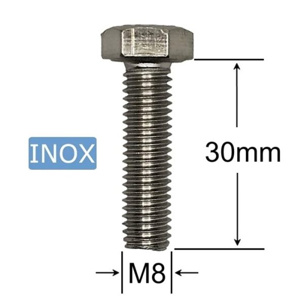 Surub Inox M8x30 Cap Hexagonal a