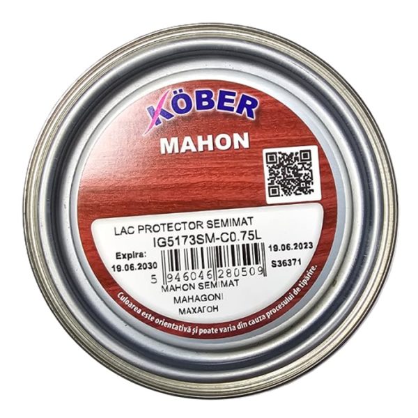 Lac Pentru Lemn Semimat Mahon 0.75L b