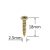 Holsurub Lemn Cap Inecat 2.5x18mm – 1000 buc/cutie