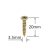 Holsurub Lemn Cap Inecat 3.5x20mm – 1000buc/cutie