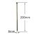 Holsurub Lemn Cap Inecat 6x200mm – 100 buc/cutie