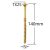 Surub Dulgherie Cap Inecat 5x140mm – 100buc/cutie
